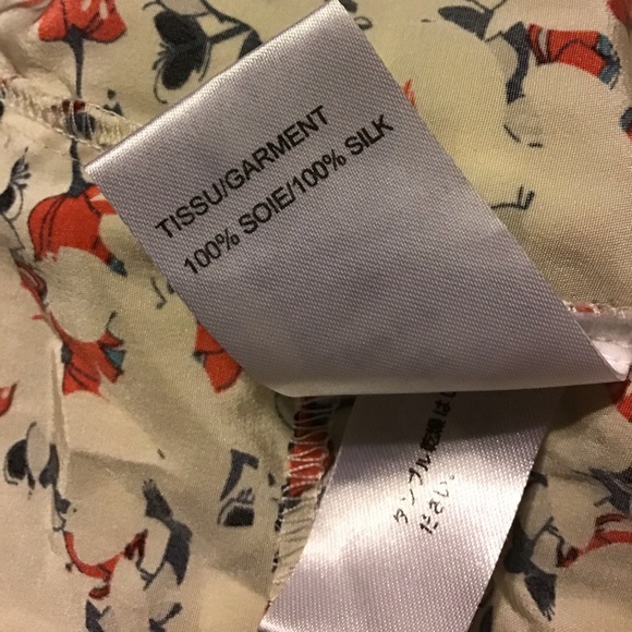 Silk Floral mini dress Made in France - Picture 7 of 8